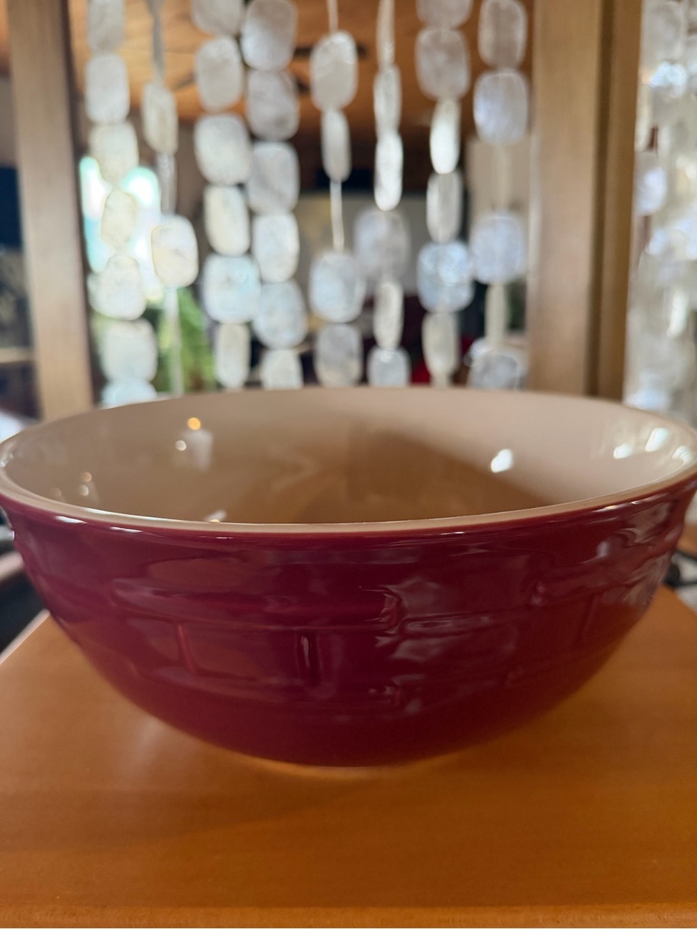Longaberger Woven Traditions Paprika, 11" Round Serving Bowl